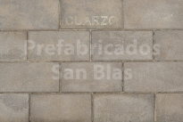Baldosa 40x20x6 abujardada CUARZO